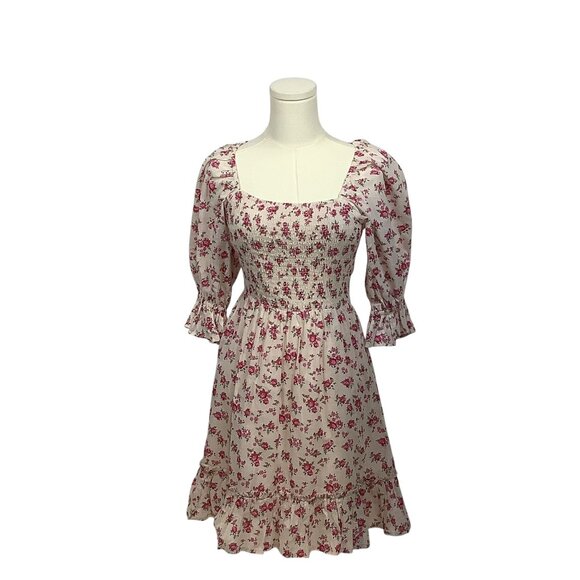 New Look pink floral frock - Picture 1 of 4
